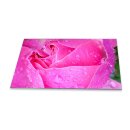 Herdabdeckplatte Ceran 90x52 Blumen Pink Abdeckung Glas...
