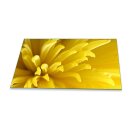 Herdabdeckplatte Ceran 90x52 Blumen Gelb Abdeckung Glas...