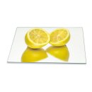 Herdabdeckplatte Ceran 90x52 Zitrone Gelb Abdeckung Glas...