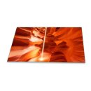Herdabdeckplatte Ceran 90x52 Abstrakt Rot Abdeckung Glas...