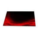 Herdabdeckplatte Ceran 90x52 Abstrakt Rot Abdeckung Glas...