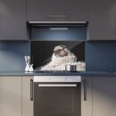 Herdabdeckplatte Ceran 90x52 Tiere Schwarz Abdeckung Glas Spritzschutz Küche