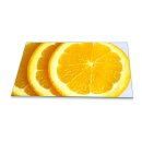 Herdabdeckplatte Ceran 90x52 Orange Orange Abdeckung Glas Spritzschutz Küche