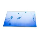Herdabdeckplatte Ceran 90x52 Abstrakt Blau Abdeckung Glas...