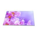 Herdabdeckplatte Ceran 90x52 Orchidee Pink Abdeckung Glas...
