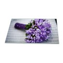 Herdabdeckplatte Ceran 90x52 Blumen Violett Abdeckung...
