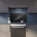 Herdabdeckplatte Ceran 90x52 Punkte Schwarz Abdeckung Glas Spritzschutz Küche