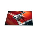 Herdabdeckplatte 80x52 Ceran 1 Teilig Auto Rot Abdeckung...