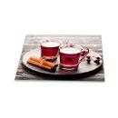 Herdabdeckplatte Ceran 1 Teilig 80x52 Küche Rot Abdeckung Glas Spritzschutz Deko