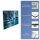 Herdabdeckplatte Ceran 1 Teilig 80x52 Natur Blau Abdeckung Glas Spritzschutz