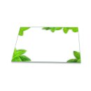 Herdabdeckplatte Ceran 1 Teilig 80x52 Natur Grün Abdeckung Glas Spritzschutz