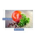 Herdabdeckplatte Ceran 1 Teilig 80x52 Gemüse Rot...