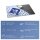 Herdabdeckplatte Ceran 1 Teilig 80x52 Punkte Blau Abdeckung Glas Spritzschutz