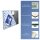 Herdabdeckplatte Ceran 1 Teilig 80x52 Punkte Blau Abdeckung Glas Spritzschutz