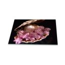 Herdabdeckplatte Ceran 1 Teilig 80x52 Blumen Pink...