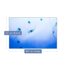 Herdabdeckplatte Ceran 1 Teilig 80x52 Abstrakt Blau Abdeckung Glas Spritzschutz