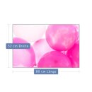 Herdabdeckplatte Ceran 1 Teilig 80x52 Abstrakt Pink Abdeckung Glas Spritzschutz