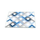 Herdabdeckplatte Ceran 1 Teilig 80x52 Abstrakt Blau Abdeckung Glas Spritzschutz
