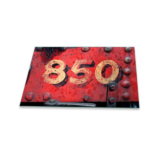 Herdabdeckplatte Ceran 1 Teilig 80x52 Mit Spruch Rot Abdeckung Glas Spritzschutz