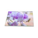 Herdabdeckplatte Ceran 1 Teilig 80x52 Blumen Violett...