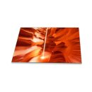 Herdabdeckplatte Ceran 80x52 Abstrakt Orange Abdeckung Glas Spritzschutz Deko