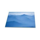 Herdabdeckplatte Ceran 80x52 Landschaft Blau Abdeckung...