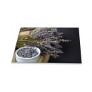 Herdabdeckplatte Ceran 80x52 Lavendel Violett Abdeckung Glas Spritzschutz Deko