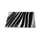 Herdabdeckplatte Ceran 80x52 Abstrakt Schwarz Abdeckung Glas Spritzschutz Deko