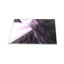 Herdabdeckplatte Ceran 80x52 Abstrakt Violett Abdeckung...