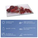Herdabdeckplatte Ceran 2-Teilig 2x40x52 Obst Rot Abdeckung Spritzschutz Glas