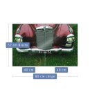 Herdabdeckplatte Ceran 2-Teilig 2x40x52 Auto Rot...