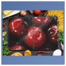 Herdabdeckplatte Ceran 2-Teilig 2x40x52 Obst Rot...