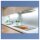 Herdabdeckplatte Ceran 2-Teilig 2x40x52 Holz Weiß Abdeckung Spritzschutz Glas