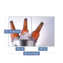 Herdabdeckplatte Ceran 2-Teilig 2x40x52 Bier Braun Abdeckung Spritzschutz Glas