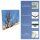 Herdabdeckplatte Ceran 2-Teilig 2x40x52 Natur Blau Abdeckung Spritzschutz Glas