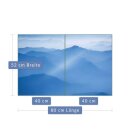 Herdabdeckplatte Ceran 2-Teilig 2x40x52 Natur Blau...
