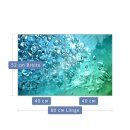 Herdabdeckplatte Ceran 2-Teilig 2x40x52 Natur Blau...