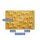 Herdabdeckplatte Ceran 2-Teilig 2x40x52 Essen Gelb Abdeckung Spritzschutz Glas