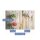 Herdabdeckplatte Ceran 2-Teilig 2x40x52 Holz Braun Abdeckung Spritzschutz Glas