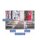 Herdabdeckplatte Ceran 2-Teilig 2x40x52 Retro Bunt Abdeckung Spritzschutz Glas