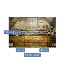 Herdabdeckplatte Ceran 2-Teilig 2x40x52 Wein Beige Abdeckung Spritzschutz Glas