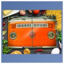 Herdabdeckplatte Ceran 2-Teilig 2x40x52 Auto Orange...