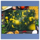 Herdabdeckplatte Ceran 2-Teilig 2x40x52 Blumen Gelb...