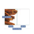 Herdabdeckplatte Ceran 2-Teilig 2x40x52 Essen Braun Abdeckung Spritzschutz Glas