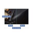 Herdabdeckplatte Ceran 2-Teilig 2x40x52 Wein Dunkel Abdeckung Spritzschutz Glas