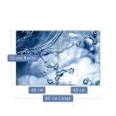 Herdabdeckplatte Ceran 2-Teilig 2x40x52 Wasser Blau...