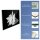 Herdabdeckplatte Ceran 2-Teilig 2x40x52 Muschel Weiß Abdeckung Spritzschutz Glas