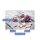 Herdabdeckplatte Ceran 2-Teilig 2x40x52 Rose Violett Abdeckung Spritzschutz Glas