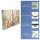 Herdabdeckplatte Ceran 2-Teilig 2x40x52 Blumen Beige Abdeckung Spritzschutz Glas