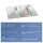Herdabdeckplatte Ceran 2-Teilig 2x40x52 Kräuter Grau Abdeckung Spritzschutz Glas